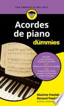 Libro Acordes de piano para Dummies