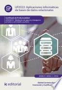Libro Aplicaciones informáticas de bases de datos relacionales. ADGN0210