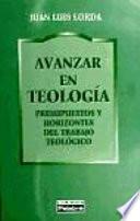 Libro Avanzar en teología