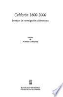 Libro Calderón, 1600-2000