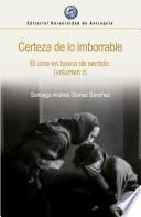 Libro Certeza de lo imborrable