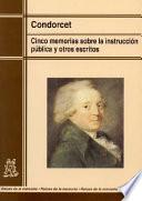 Libro Cinco memorias sobre la instrucción pública y otros escritos