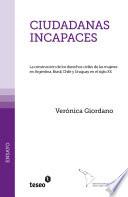 Libro Ciudadanas incapaces