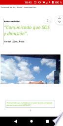 Libro "Comunicado que SOS y dimisión".