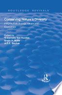 Libro Conserving Nature's Diversity: Insights from Biology, Ethics and Economics
