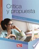 Libro Crítica y Propuesta