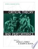 Libro Critical Theory and Performance