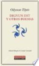 Libro Dignum est y otros poemas