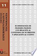 Libro Ecofisiología de "Palmaria palmata" con relación al contenido de nutrientes y aplicación al cultivo