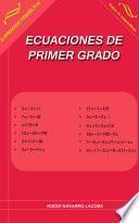 Libro Ecuaciones de primer grado