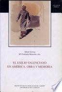Libro El exilio valenciano en América. Obra y memoria