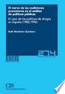 Libro El marco de las coaliciones promotoras en el análisis de políticas públicas