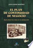 Libro El plan de continuidad de negocio