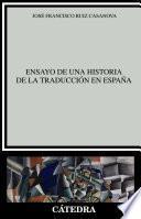 Libro Ensayo de una historia de la traducción en España