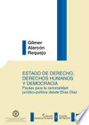 Libro Estado de derecho, derechos humanos y democracia.