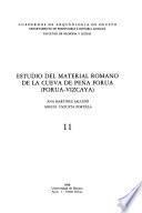 Libro Estudio del material romano de la cueva de Peña Forua (Forua-Vizcaya)