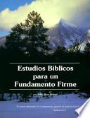 Libro Estudios Biblicos Para Un Fundamento Firme