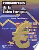 Libro Fundamentos de la Unión Europea
