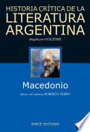 Libro Hist. Crit. Lit. Arg. T.8- Macedonio