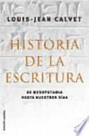 Libro Historia de la escritura