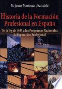 Libro Historia de la Formación Profesional en España