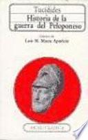 Libro Historia de la guerra del Peloponeso