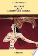 Libro Historia de la literatura griega