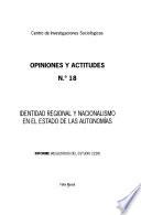 Libro Identidad regional y nacionalismo en el estado de las autonomías