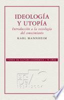Libro Ideología y utopía