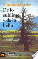 Libro Indagación filosófica sobre el origen de nuestras ideas acerca de lo sublime y de lo bello
