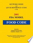 Libro Keyword Index and Quick Reference Guide to the 2001 FDA Model Food Code