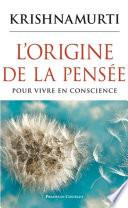 Libro L'origine de la pensée - Pour vivre en conscience