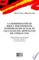 Libro La desheredación de hijos y descendientes