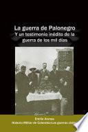 Libro La guerra de Palonegro
