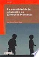 Libro La necesidad de la educación en Derechos Humanos
