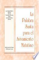 Libro La Palabra Santa para el Avivamiento Matutino - La imparticion divina de la Trinidad Divina para la economia divina