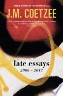 Libro Late Essays