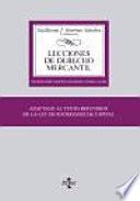 Libro Lecciones de derecho mercantil