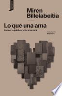 Libro Lo que una ama