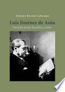 Libro Luis Jiménez de Asúa.Derecho penal, República, Exilio