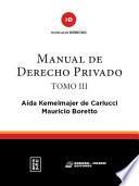 Libro Manual de Derecho Privado. Tomo III
