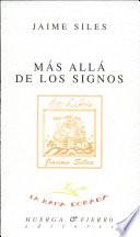 Libro Más allá de los signos