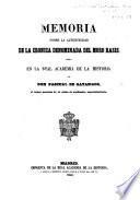 Libro Memoria sobre la autenticidad de la Croʹnica denominada del moro Rasis
