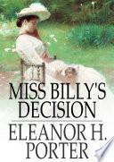 Libro Miss Billy's Decision