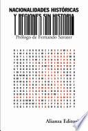 Libro Nacionalidades históricas y regiones sin historia