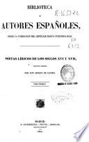 Libro Poetas líricos de los siglos XVI y XVII