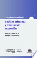 Libro Política criminal y libertad de expresión