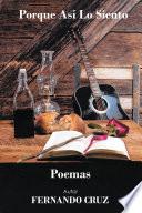 Libro PORQUE ASÍ LO SIENTO