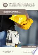 Libro Prevención básica de riesgos laborales en construcción. IEXD0409