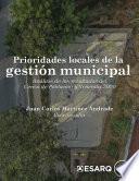 Libro Prioridades locales de la gestión municipal. Análisis de los resultados del Censo de Población y Vivienda 2020